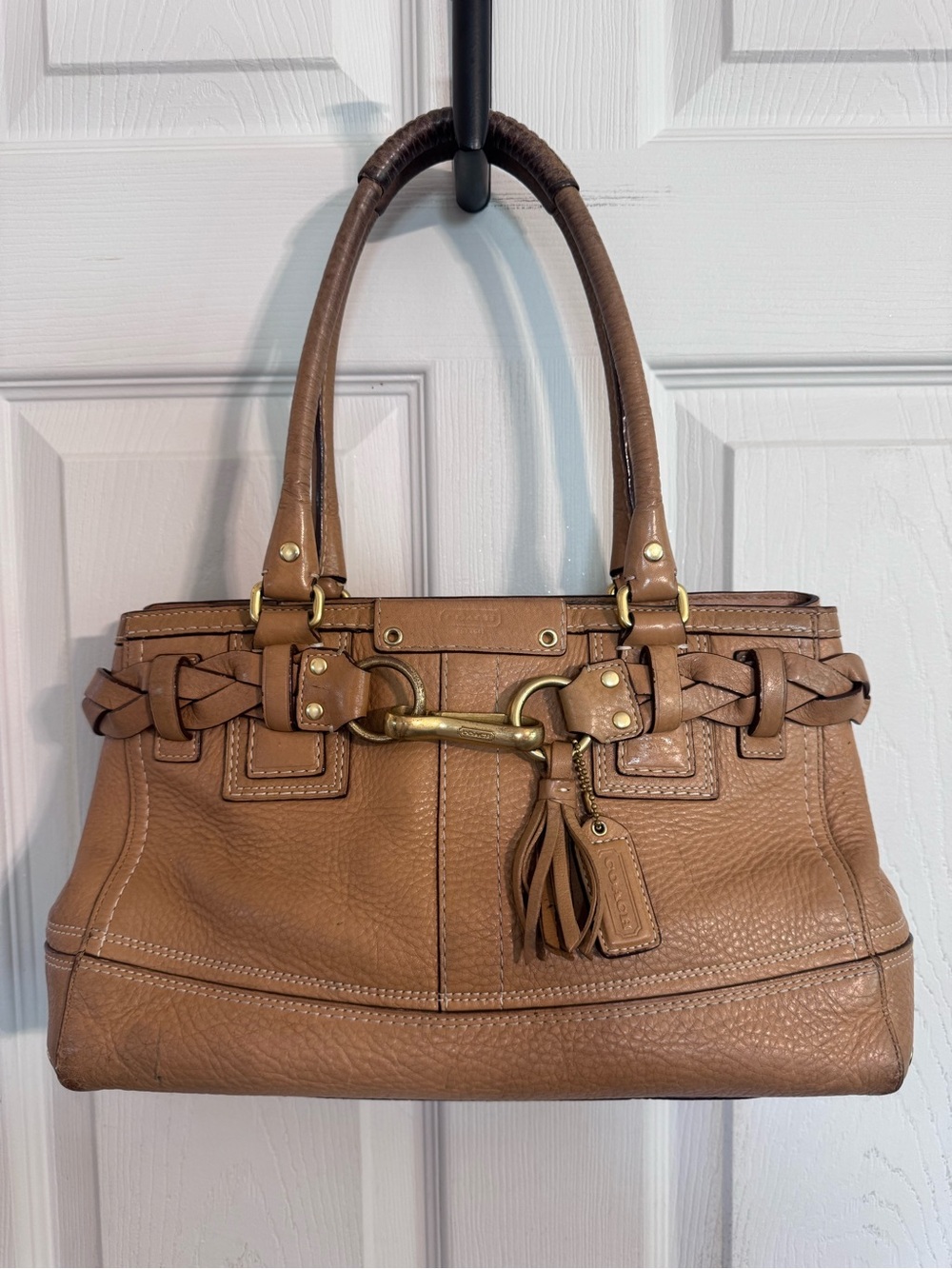 Vintage Y2K Coach Hamptons Satchel in Camel 🐪
